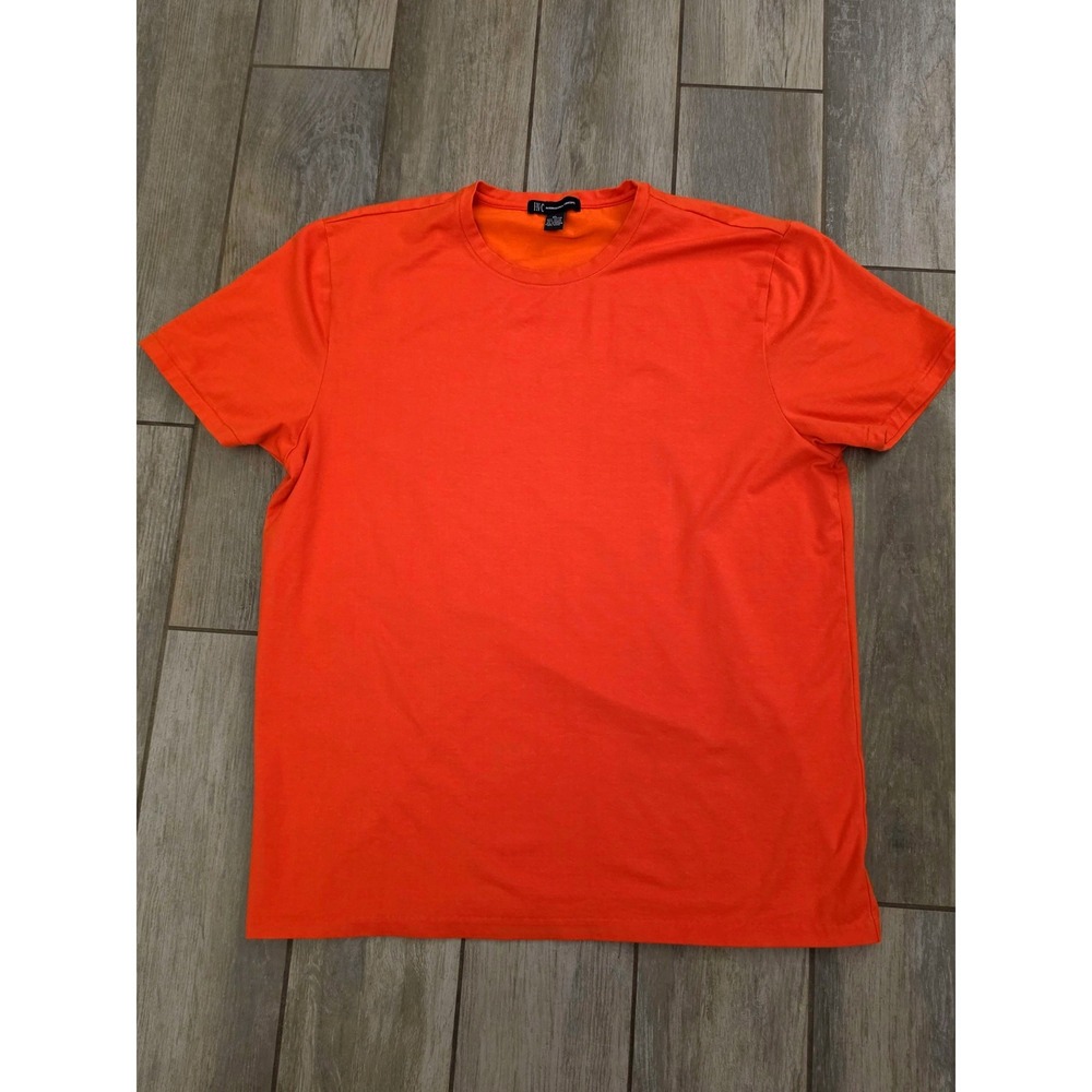 INC International Concepts Mens XL Orange Short Sleeve Crew Neck Stretch T-Shirt
